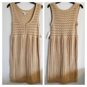 RXB gold sweater dress size M